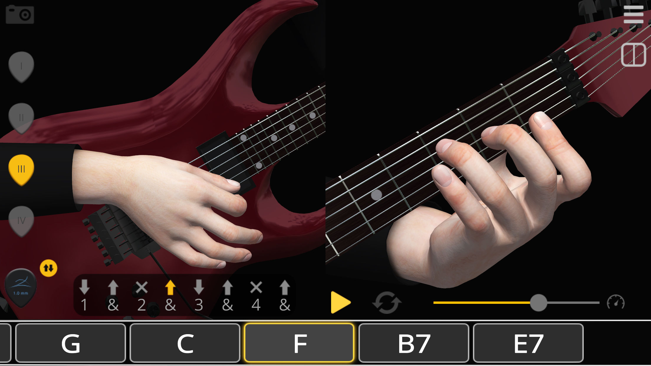 Basic Guitar Chords 3D Screenshot 4