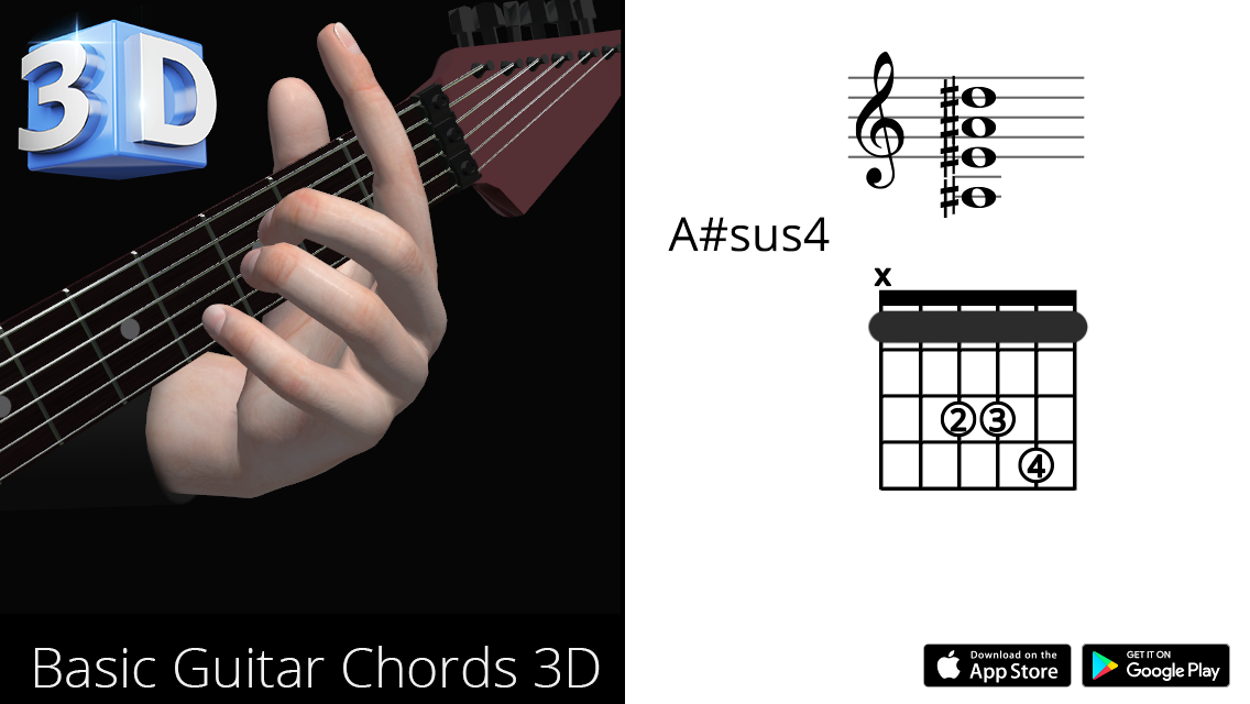 Guitar3D A#sus4